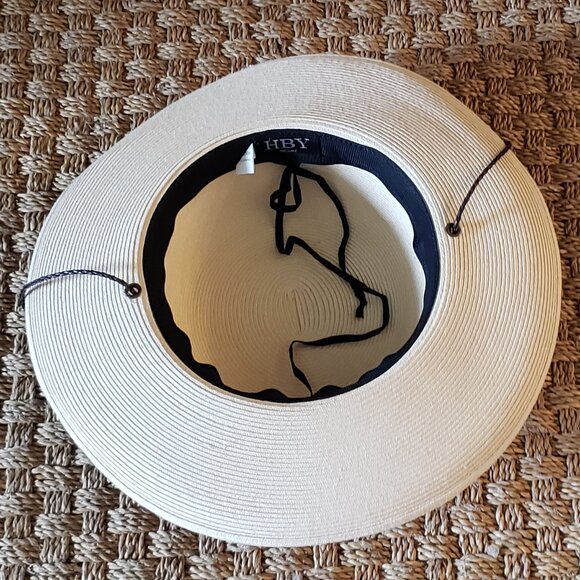 HBY Miami 100% Paper Straw Hat with Chin Strap - Picture 8 of 11